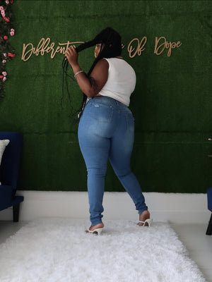 It Girl High Waist Skinny Jeans-Apparel-Different Type Of Dope 